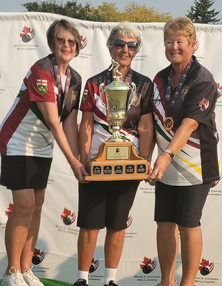 Children watching Canada Day bowling event
